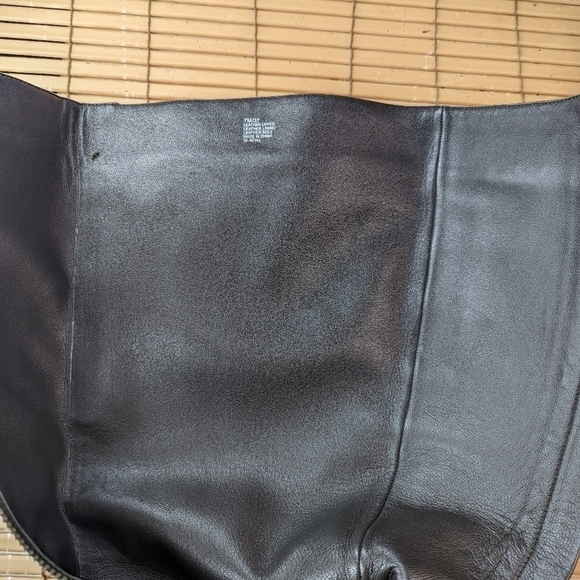 Saks Fifth Avenue women's Brown leather 18" Tall riding Boots Size 7M 13" calf. - Picture 8 of 11